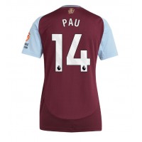 Camisa de Futebol Aston Villa Pau Torres #14 Equipamento Principal Mulheres 2024-25 Manga Curta